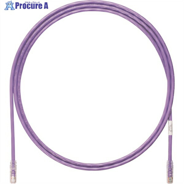 PANDUIT カテゴリ6A UTPパッチコード 24AWG単線 ケーブル径:Φ6.4mm 20m 紫 UTP6AX20MVL UTP6AX20MVL 1本 ▼247-7325