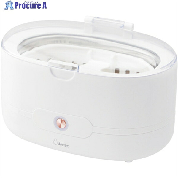 dretec 超音波洗浄器「ソニクリア コフレ」 UC-504WT 1台 ▼286-9072