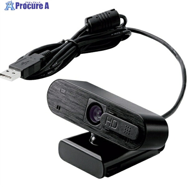 ELECOM Web写真機 200万絵素 オート興味の中心 Full 固定ディスク 内蔵マイクロホン付 黒いこと UCAM-C820ABBK 1個 ▼336-3831 ウェブカメラ-パソコン・周辺機器-PCアクセサリー