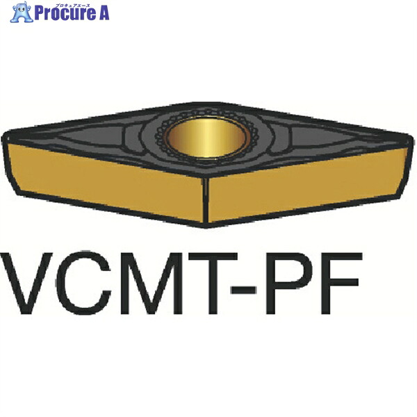 SANDVIK コロターン107 旋削用ポジチップ(120) 1515 VCMT 11 03 02-PF 1515 (120) 10個 ▼358-3899 ●KO521|プロキュアエース