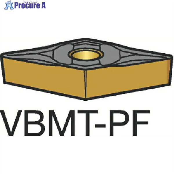 SANDVIK コロターン107 旋削用ポジチップ(120) 1515 VBMT 16 04 02-PF 1515 (120) 10個 ▼358-4453 ●KO521