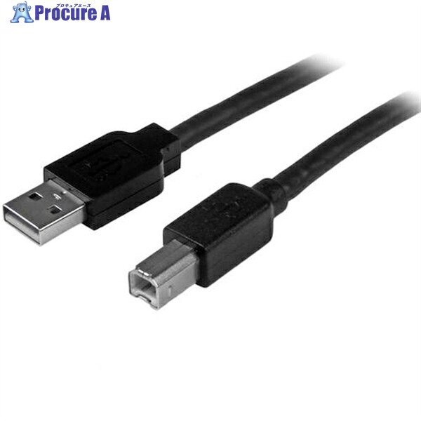 StarTech USBケーブル/A-B/15m/USB 2.0/480Mbps/オス・オス/ブラック USB2HAB50AC 1箱 ▼502-6322 |プロキュアエース