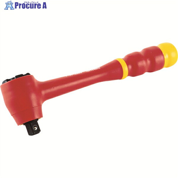 TRUSCO 絶縁ラチェットハンドル 3/8 TZRH-3 1丁 ▼762-3941