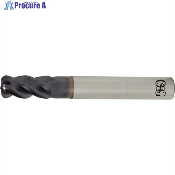 OSG FXコート 4刃 チタン合金加工用不等 UVX‐TI‐ 8555123 UVX-TI-4FL 12XR2X36(8555123) 1本 ▼763-7322 ●YA513｜プロキュアエース