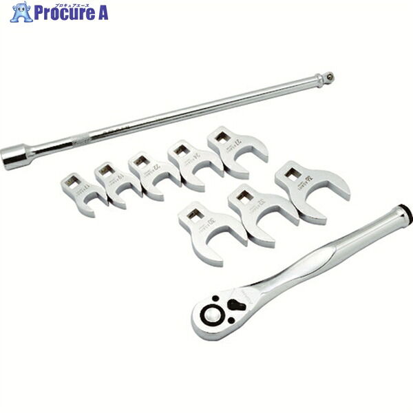 ASH クローフートレンチセット 差込角12.7(10pcs) VCS4100 1S ▼792-3244 花・ガーデン・DIY-レンチ・スパナ