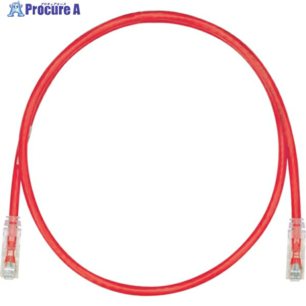 PANDUIT カテゴリ6UTPパッチコード 15m 赤 UTPSP15MRDY 1本 ▼818-0825