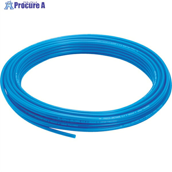 PISCO ポリウレタンチューブ ブルー 6×4 100M UB0640-100-BU 1巻 ▼818-2311