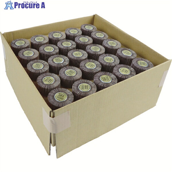 TRUSCO まとめ買い フラップホイル外径30×25×軸径6 120# 50個入 UF3025-120-50P 1箱 ▼818-3268