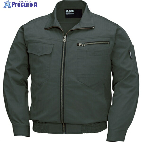 XEBEC 綿薄手現場服ヘリンボン空調服XE98002-62-LL アーミーグリーン XE98002-62-LL 1着 ▼115-8991 ｜プロキュアエース