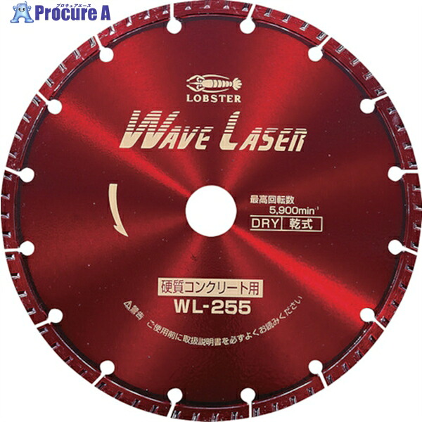 エビ 金剛石裁断師 ウェーブレーザー(乾式) 260粍穴径30.5粍 WL255305 1枚 ▼124-5040  ●YA513