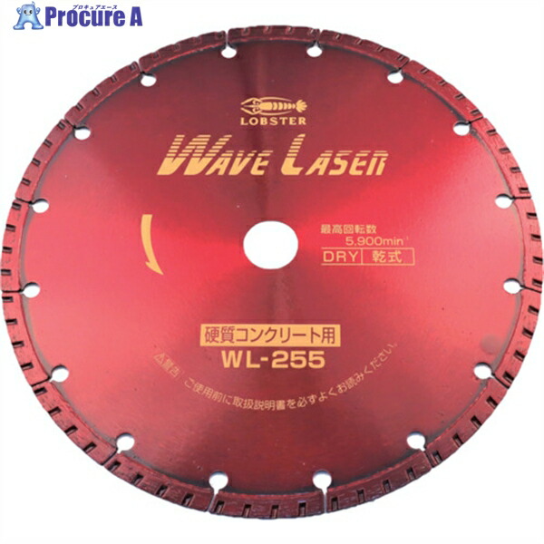 エビ 金剛石截断機 ウェーブレーザー(乾式) 260粍穴径25.4粍 WL255254 1枚 ▼124-5058  ●YA513