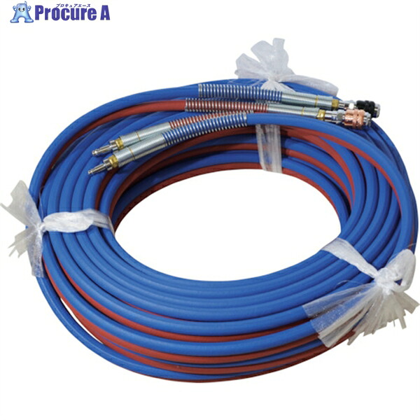 SUZUKID 細径ツインガスホース 酸素内径5φ・アセチレン内径5φ 20m W-291 1S ▼161-5248