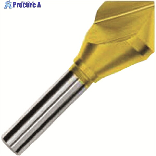 ウォーターミルズ 1枚刃 カウンターシンク90°25dxL78 Hss-5Co TiN WMSFTN25S12L78 1本 ▼208-6911