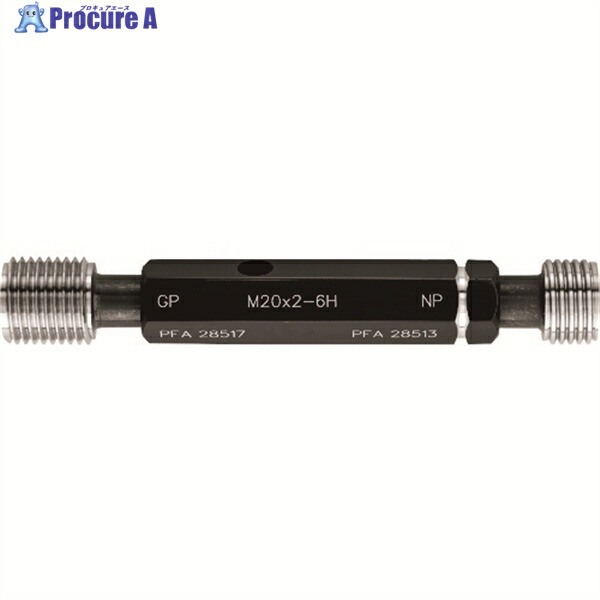 WATERS メートルねじ用プラグゲージ(ISO＝新JIS) WGPNP-M20X1.0 1個 ▼209-0020