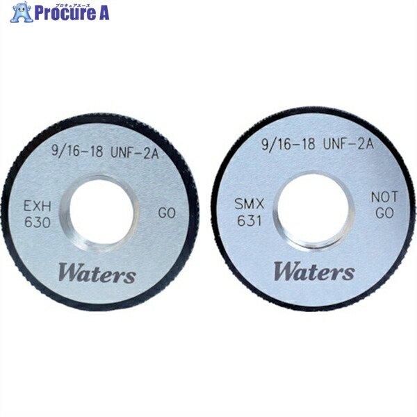 WATERS ユニファイねじ用リングゲージ(UNF) 呼び寸法(mm)NO12 WR12-28UNF2A 1式 ▼251-9394