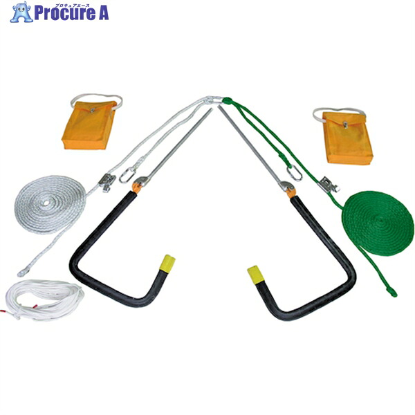 TSUYORON 屋根上作業用墜落防止器具 ヤネロップ300型 一式 YU-300 YU-300-BX 1組 ▼388-2403 |プロキュアエース