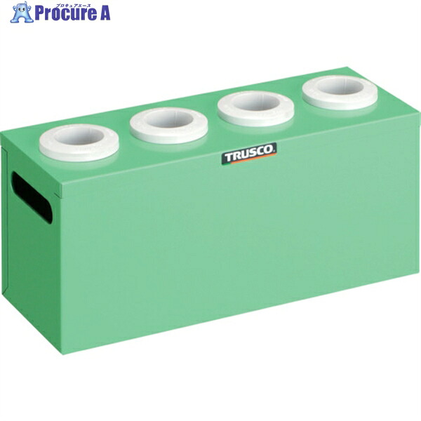 TRUSCO ツーリングケース NT・BT兼用 40用ホルダー4個 ヤンググリーン 間口390×奥行145×高さ188mm WNT40-4YG 1台 ▼393-0220