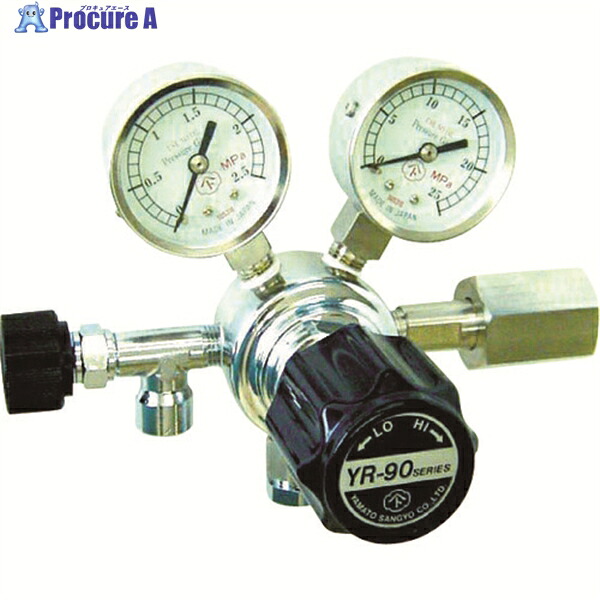 YAMATO 分析機用小型調整器 SUS製 YR-90S-12NO1-2210-H2 YR-90S-R-12N01-2210-H2 1個 ▼434-6904