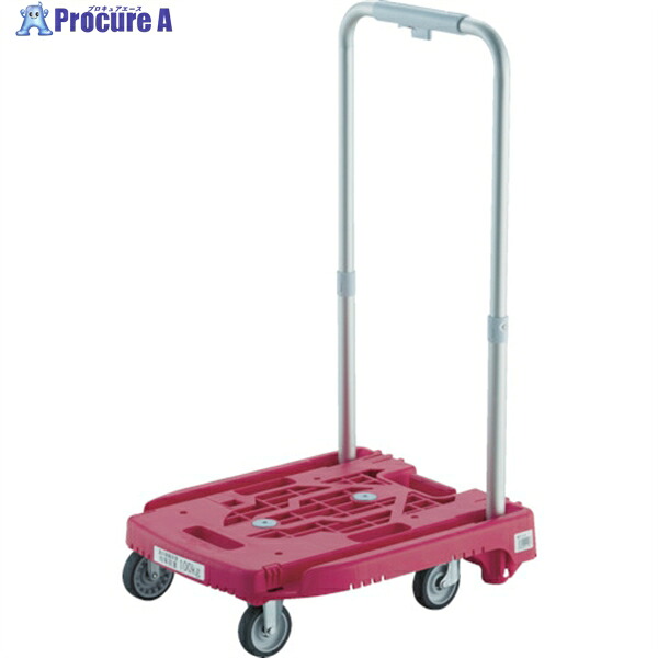 TRUSCO 樹脂台車 カルティオミニ weego ピンク WP-2G-P 1台 ▼818-7006