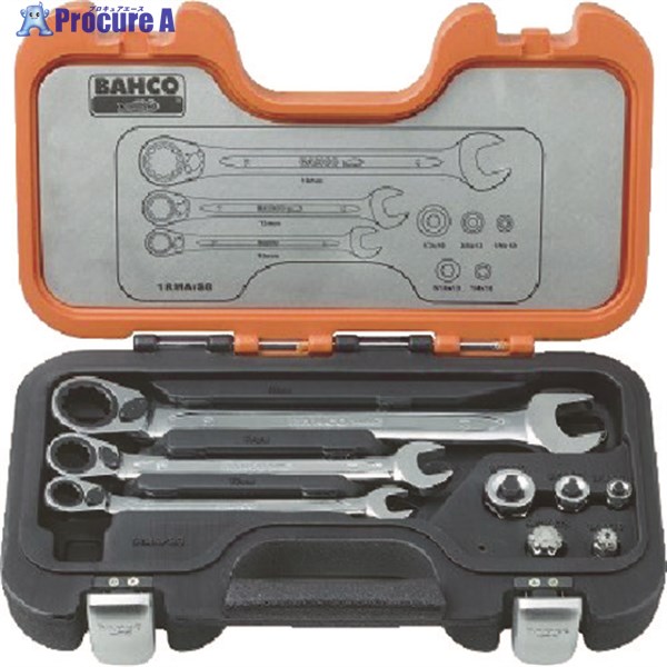 BAHCO ラチェットコンビレンチ＆アダプターセット 1RMA/S8 1S ▼384-9554