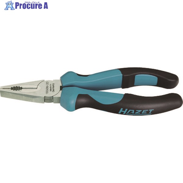 HAZET ペンチ(エルゴノミックハンドル) 160mm 1850M-22 1丁 ▼584-4151