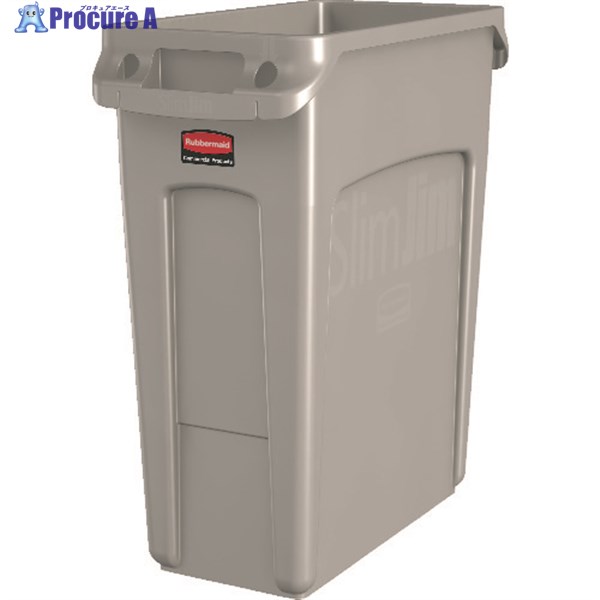 ラバーメイド 【売切廃番】スリムジムコンテナ (通気孔付き) 容量60.6L 1971259 1個 ▼836-2816