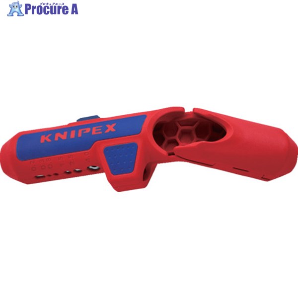 KNIPEX 汎用ケーブルストリッパー エルゴストリップ(右利き用) 1695-01SB 1丁 ▼836-8979