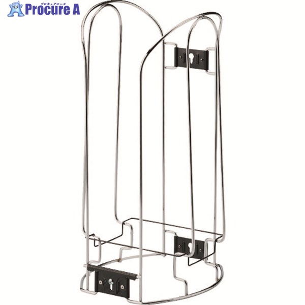 緑十字 ヘルメットスタンド 5～6個収納 ST825 (ヘルスタンド) 高さ540×幅270mm 透明カバー付 241020 1台 ▼113-8859