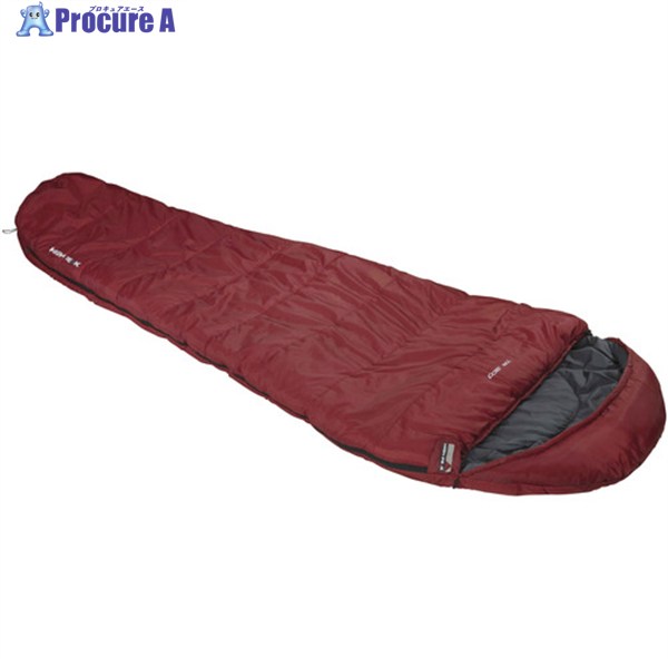 HIGH PEAK 【売切廃番】マミー型寝袋 連結可能タイプ TR300 左側ジッパー ダークレッド 23066 1個 ▼435-5432