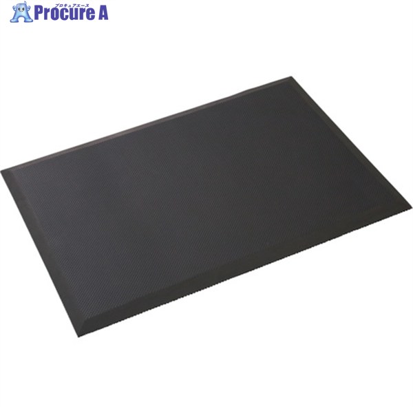 緑十字 疲労軽減マット AFM-6090BK 黒 600×900 345009 1枚 ▼356-1174