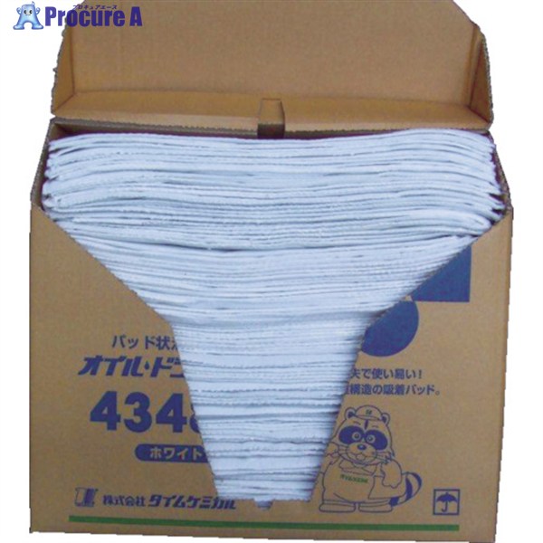 TC オイルドライパッド(43cm×48cm×100枚) ホワイト 4348N 1箱 ▼407-8535