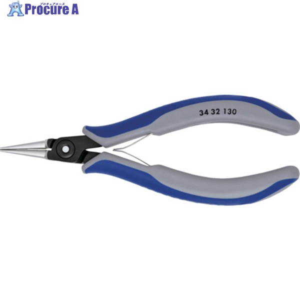 KNIPEX 精密用プライヤー 丸 130mm 3432-130 1丁 ▼446-7744 ｜プロキュアエース