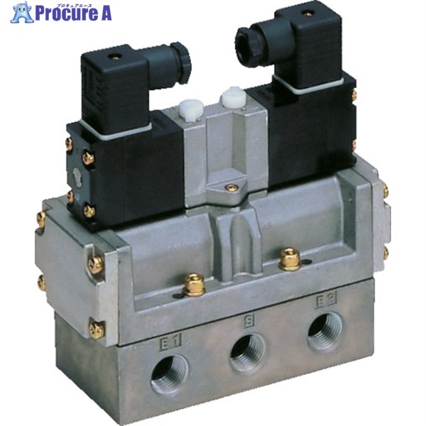 CKD 電磁弁 パイロット式5ポート弁セレックスバルブ 4Fシリーズ 5C Rc3/8 AC100V 4F420-10-AC100V 1台 ▼110-3130 |プロキュアエース