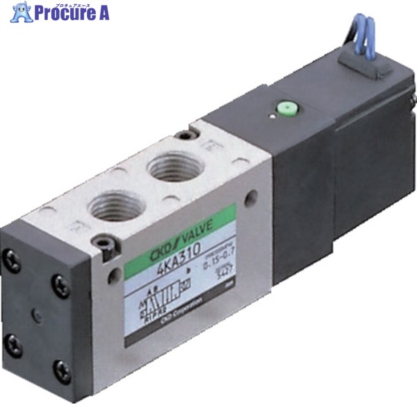 CKD 電磁弁 パイロット式5ポート弁セレックスバルブ 4Kシリーズ 2.6C Rc1/8 AC100V 4KA210-06-AC100V 1台 ▼112-4862