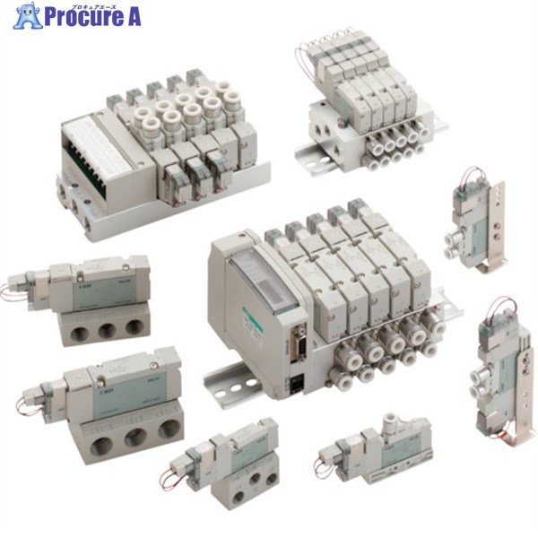 CKD 電磁弁 飛行士式5界面弁 単刀直入配管工業 4GA220R-C8-E2-3 1台 ▼123-4704
