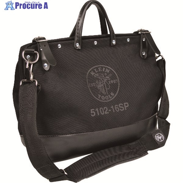 KLEIN ツールバッグ 16インチ 510216SPBLK 1個 ▼194-8896