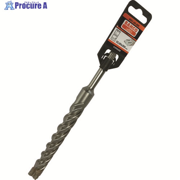 BAHCO コンクリートドリル SDSプラス 4 CUTTERS 全長250mm 刃径22mm 4651-22-250 1本 ▼210-6795