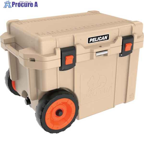 PELICAN 42l エリートクーラー(キャスター付き) タン 45QW-2-TAN 1台 ◇▼337-8260 ｜プロキュアエース