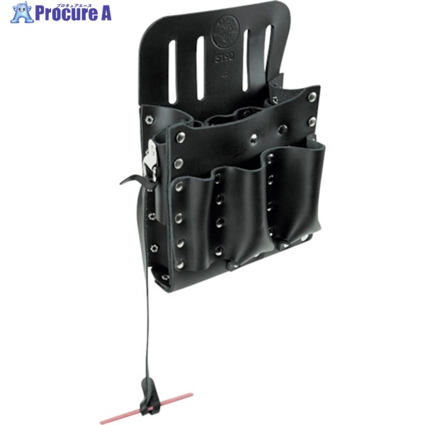 KLEIN レザーツールポーチ 10衣嚢 5190 1個 ▼348-3130 花・ガーデン・DIY-腰袋・道具袋