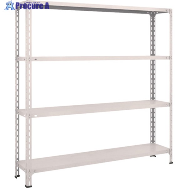 TRUSCO スチールラック 軽量ボルト式棚 1500X300XH1500 4段 ネオグレー 55V-14 NG(ﾈｵｸﾞﾚｰ) 1台 ◇▼503-8723 ｜プロキュアエース