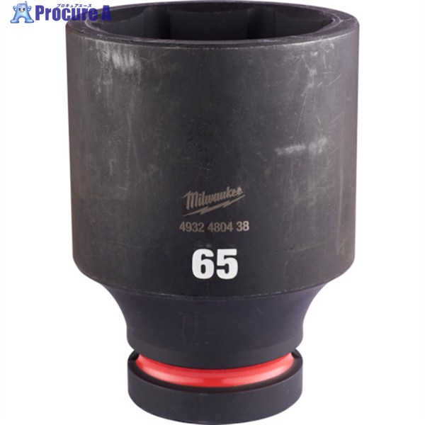 milwaukee SHOCKWAVE IMPACT DUTY ディープインパクトソケット 1インチ(25.4mm)角 65mm 4932480438 1個 ▼571-7155