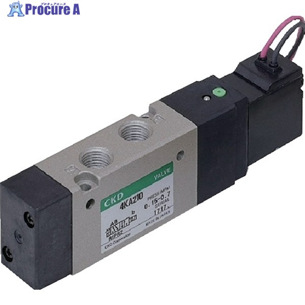 CKD 電磁弁 パイロット式5ポート弁セレックスバルブ 4Kシリーズ 9.8C Rc3/8 DC24V 4KA410-10-DC24V 1台 ▼580-7409