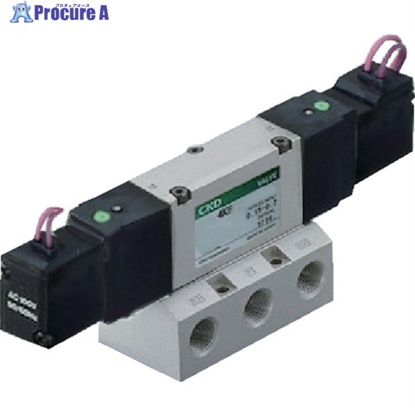 CKD 電磁弁 パイロット式5ポート弁セレックスバルブ 4Kシリーズ 12C Rc1/2 AC100V 4KB420-15-AC100V 1台 ▼580-7816
