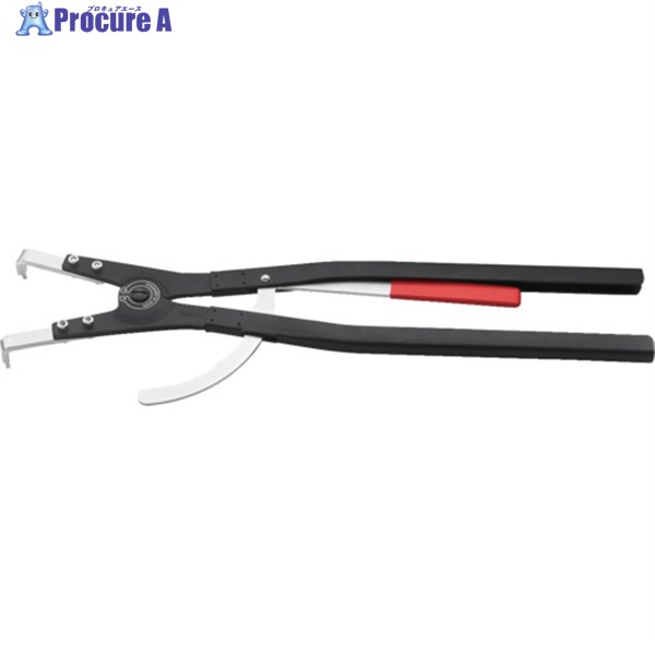 KNIPEX 軸用スナップリングプライヤー 曲 252-400粍 4620-A61 1丁 ▼788-3137 DIY・工具-その他-花・ガーデン・DIY