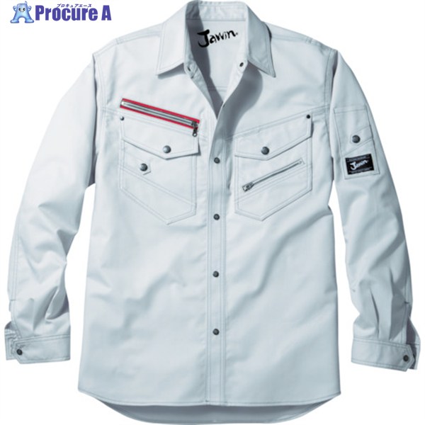 Jawin ナガソデシャツ Mサイズ シルバー 52104-036-M 1着 ▼855-7279
