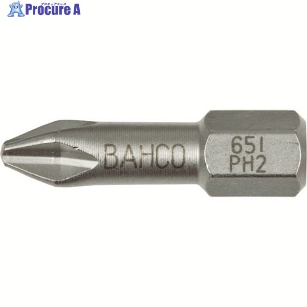 BAHCO 片頭ドライバービット ステンレス製 2個入り PH2 全長25mm 65I/PH2-2P 1パック ▼139-3756