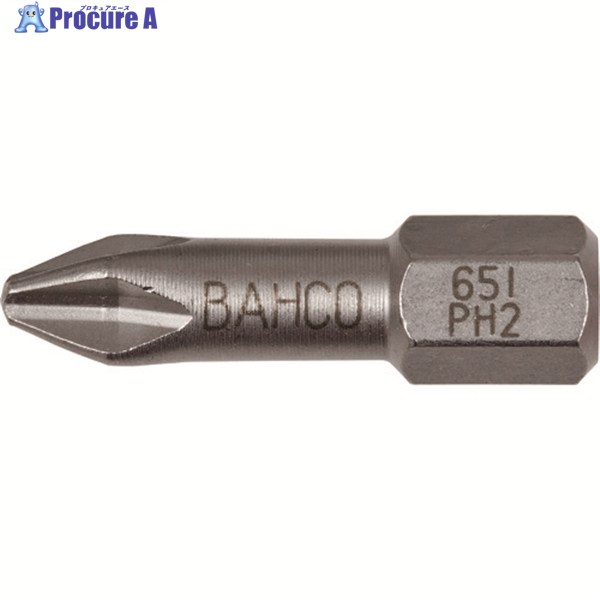 BAHCO 片頭ドライバービット ステンレス製 2個入り PH3 全長25mm 65I/PH3-2P 1パック ▼139-3770
