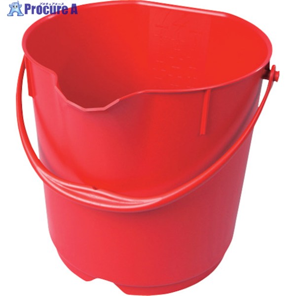 BURRTEC バーキンタX カラーバケツ 15L 赤 BKXCB-15R 66217900 1個 ▼337-7721 ｜プロキュアエース
