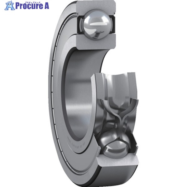 SKF 単列深溝玉軸受 軸受両端鋼板シールド 内径70mmX外径125mmX幅24mm 6214-2Z 1個 ▼388-3214
