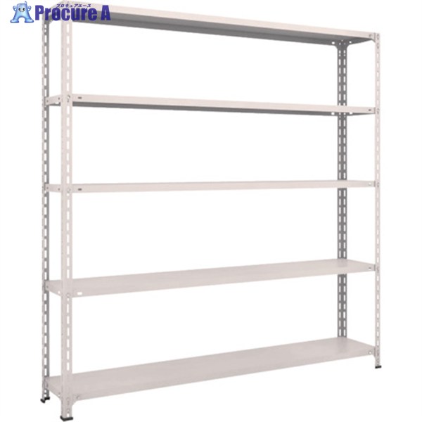 TRUSCO スチールラック 軽量ボルト式棚 1800X300XH1800 5段 ネオグレー 66V-15 NG(ﾈｵｸﾞﾚｰ) 1台 ◇▼502-4846 ｜プロキュアエース